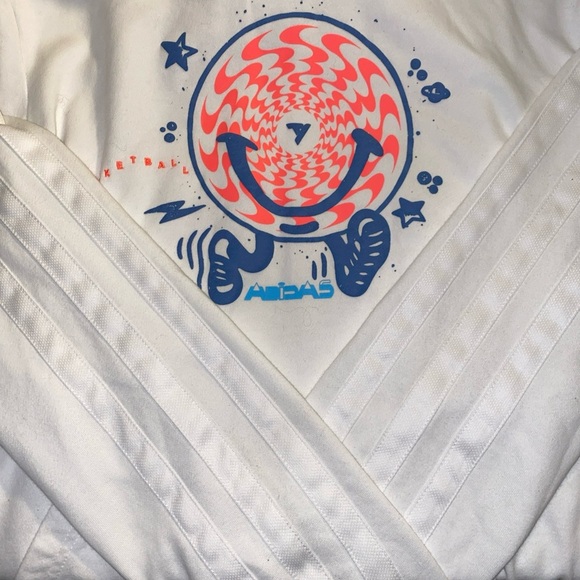 Adidas Basketball Trae Young Illusion White Hoodie Rare - Unisex Small - Picture 6 of 8